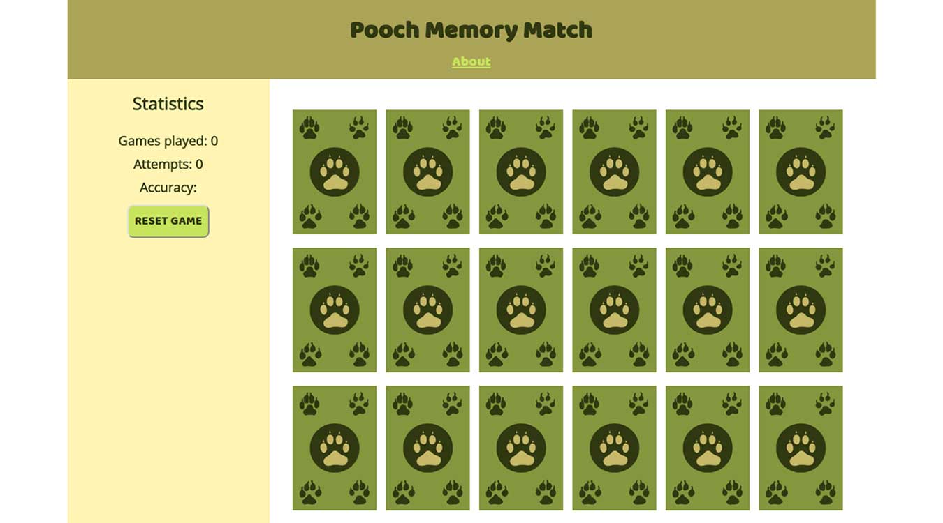 Pooch Memory Match